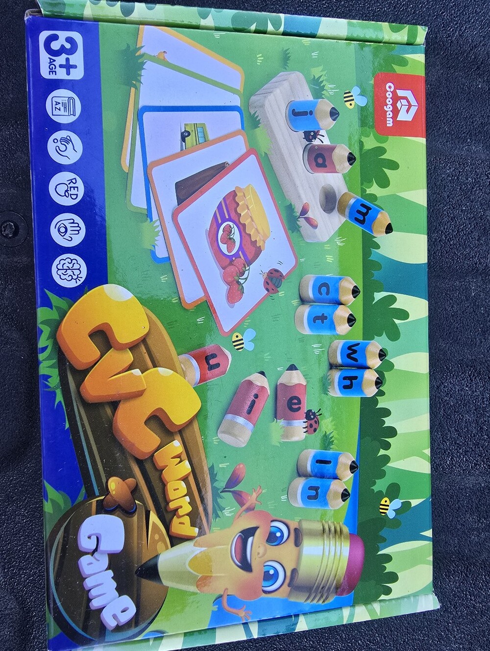 Yellow Kids Puzzle Toy - CVV Word Game